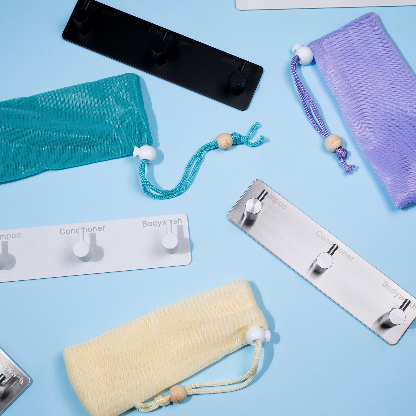 Foaming Nets & Hooks White