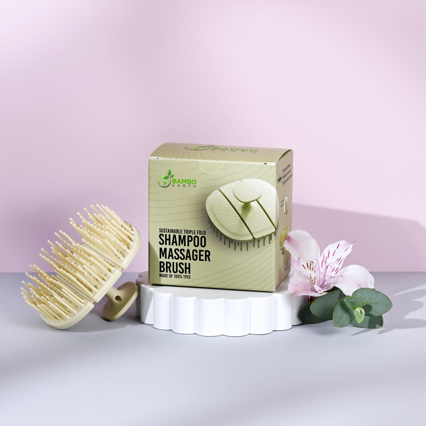 Foaming Head Massager Green