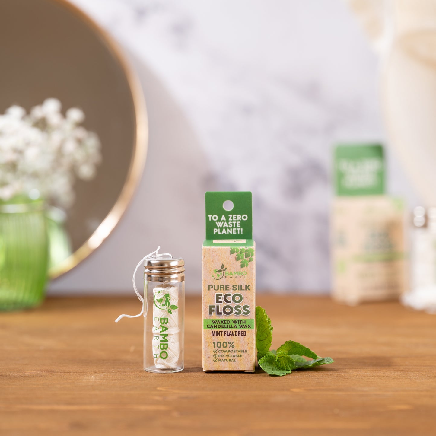 Silk Floss With Glass Jar